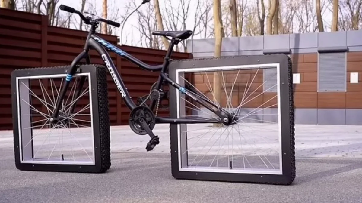 Defying Physics: A Bicycle With Square Wheels Has Been Built – And It Rides
