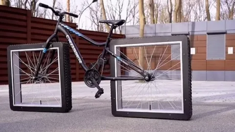 Defying Physics: A Bicycle With Square Wheels Has Been Built – And It Rides